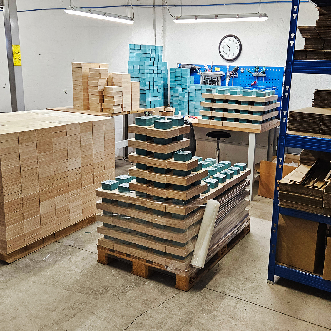 Image of Vibratec Regufoam pads on pallet