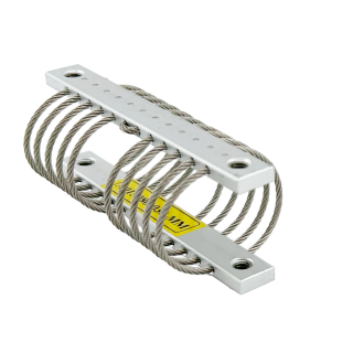 A picture of a wire rope isolator used for vibration isolation and shock damping.