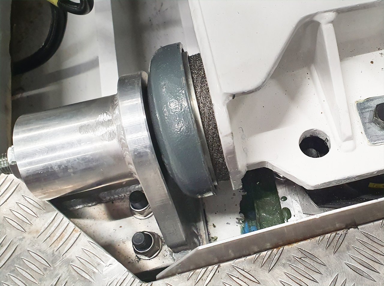 Our all metal vibration and shock isolation mount for the engine room on the Ferry MS Yxlan that runs in the Swedish archipelago