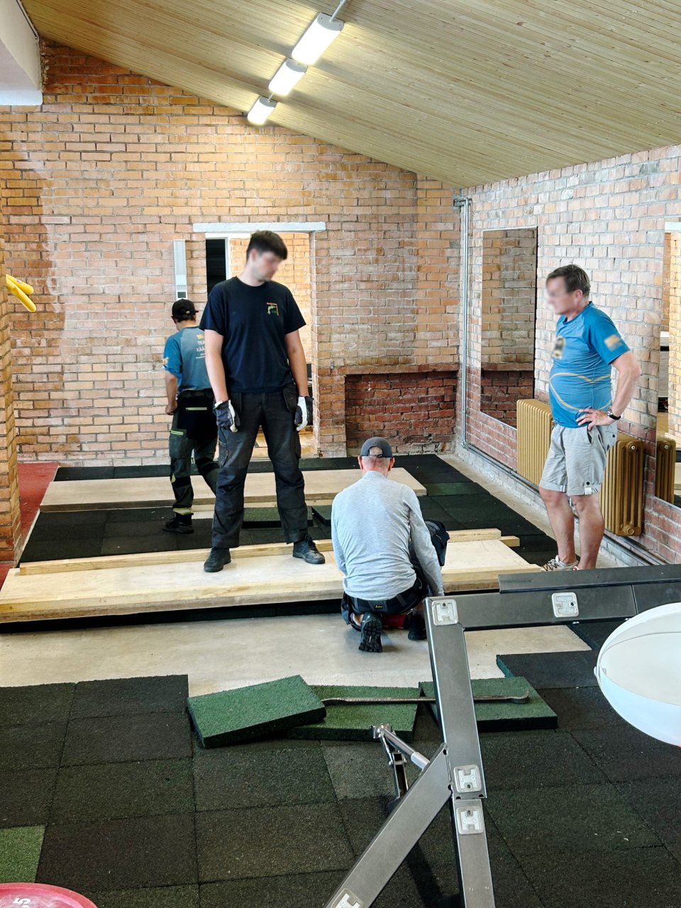 Image of heavy lifting area under construction at Kääriku Spordibaas