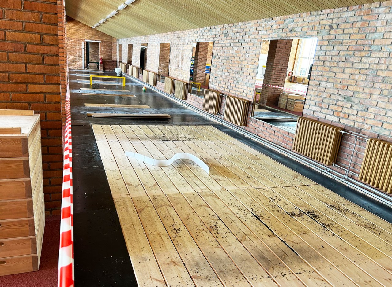 Image of heavy lifting area under construction at Kääriku Spordibaas