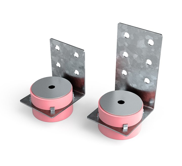 Wall Mount VT-AWS L1 and L2, used for decoupling walls to reduce structure borne noise.
